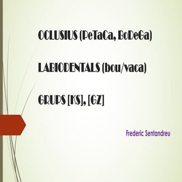 FO06 Sons oclusius, labiodentals; sons [ks], [gz]