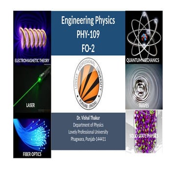 Physics 109 ppt of fiber optics with the ppt attachment-2 | PPTX