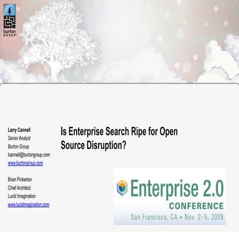 Is Enterprise Search Ripe for Open Source Disruption?