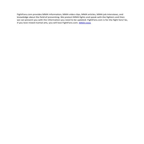 MMA | PDF