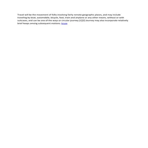 travel | PDF