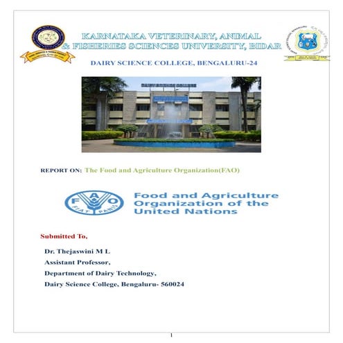 FOA, Food and agriculture organization 