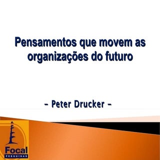 Pensamentos de Peter Drucker