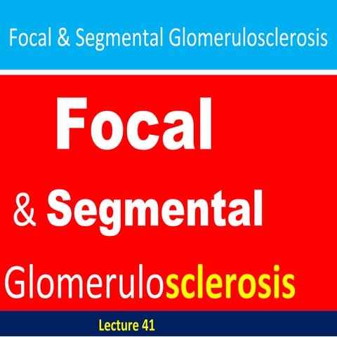 Focal & segmental glomerulosclerosis