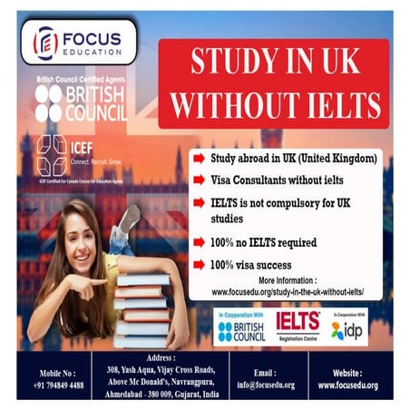 Study in The UK without IELTS for Indian Students | PDF