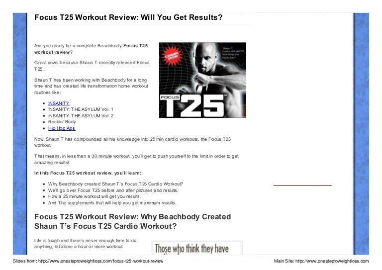Focus t25 workout free download for mac
