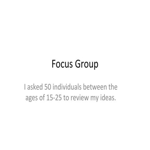 Focus group