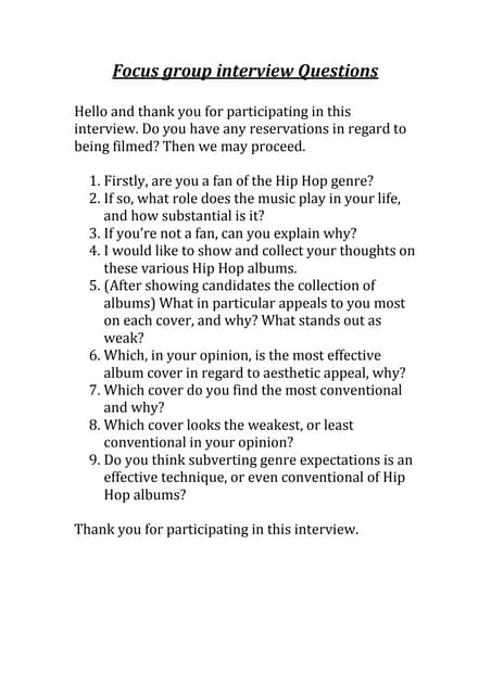 group interview questions