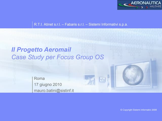 Focus Group Open Source 17.6.2010 Mauro Batini