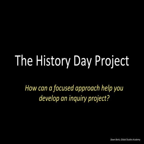 Focusing your approach to conducting inquiry