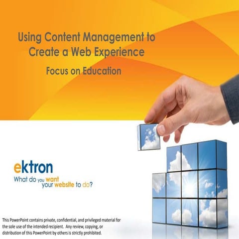 Content Management in Education