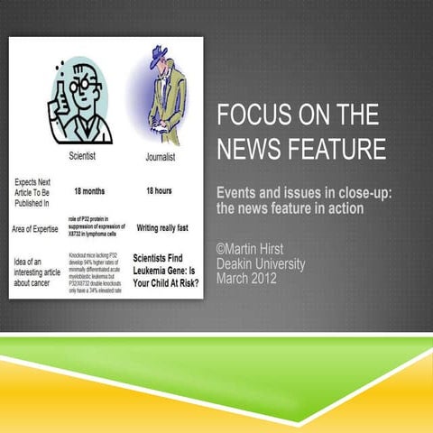 Focus on the news feature