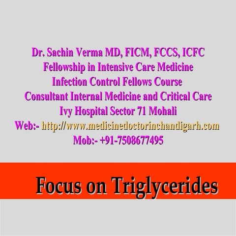 Focus on triglycerides