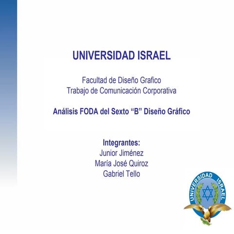 Análisis FODA del 6to "B"