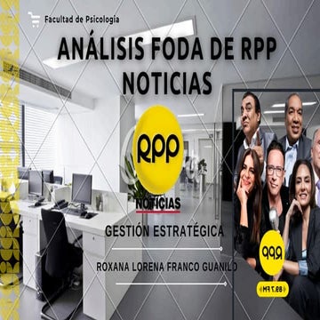 FODA RPP - GESTIION ESTRATEGICA, FORTALE | PDF