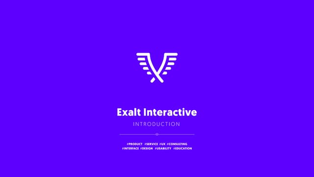What We Do @ Exalt