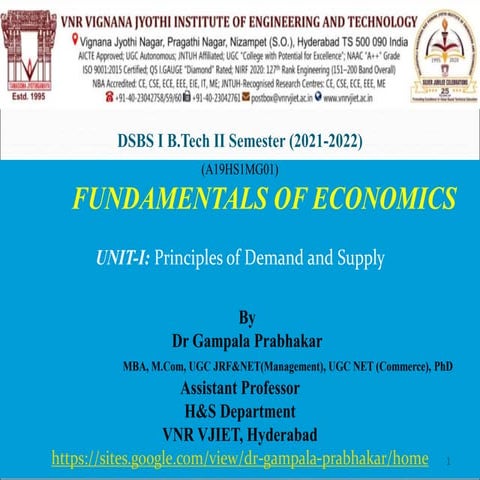 Fundamentals of Economics-Unit-I.pptx