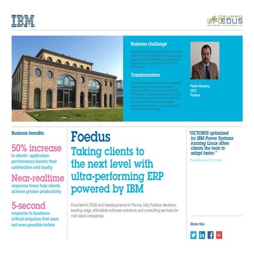 Foedus case study  ibm