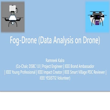 Fog-Drone (Data Analysis on Drones)