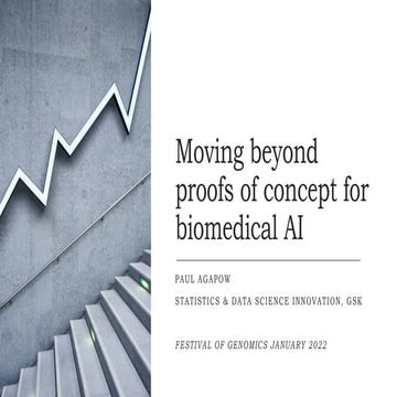 Beyond Proofs of Concept for Biomedical AI