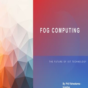 Fog computing
