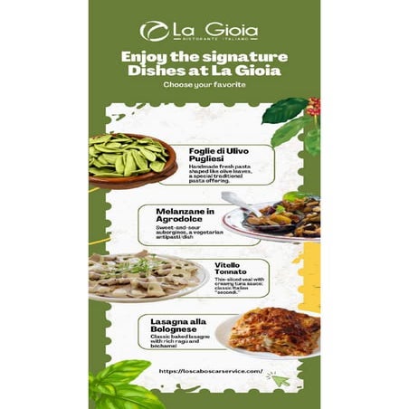 Visit La Gioia to Try These Signature Italian Dishes