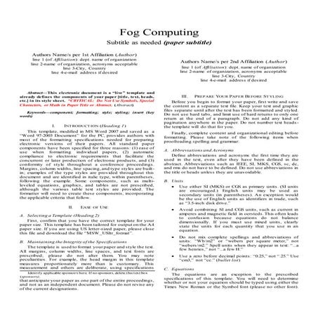 Fog paper
