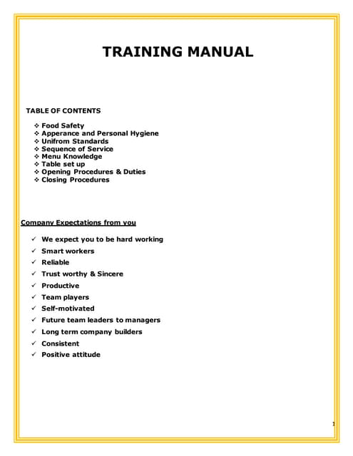 Food Safety Training Restaurant PDF Food Safety Training Restaurant PDF