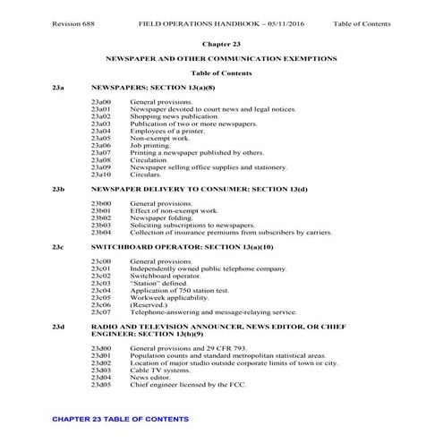 Chapter 31 - Hours Worked - Field Operations Handbook | PDF