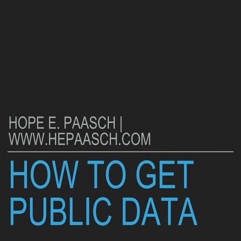 How to get public data