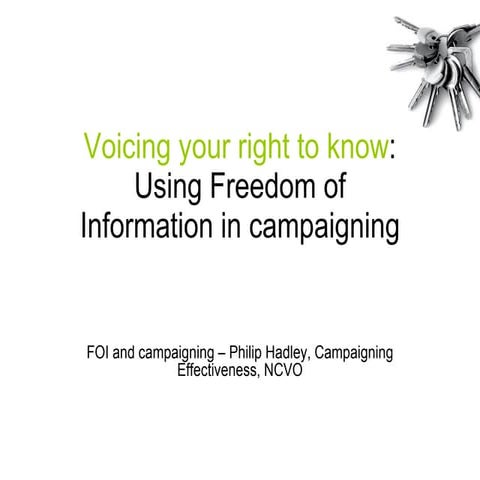 Freedom of Information and campaigning