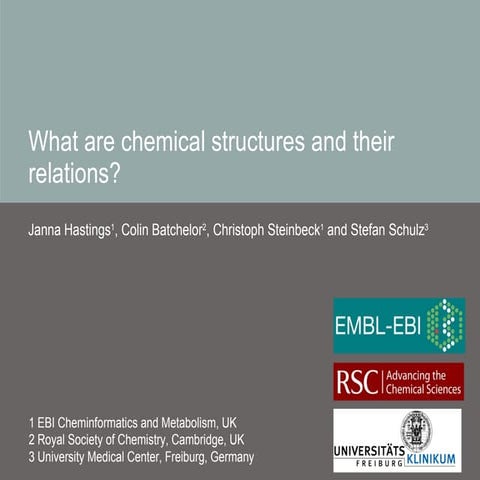 Chemical Structures and Relations