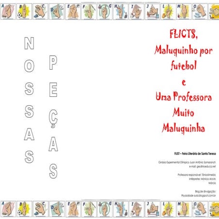 Peças na FLIST com trechos em LIBRAS