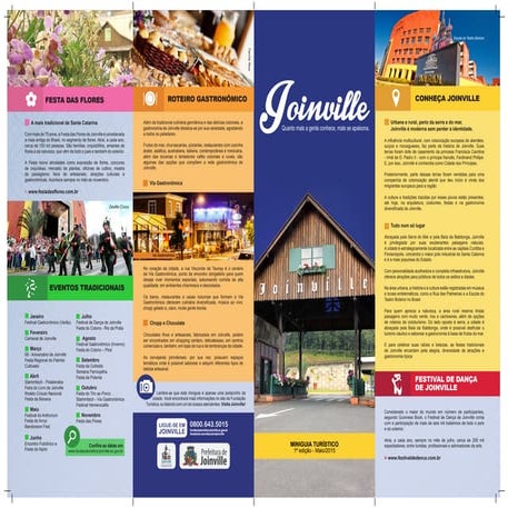 Mapa turístico de Joinville-SC | Brasil | PDF