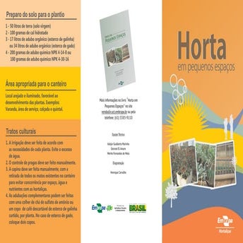 HORTA EM PEQUENOS ESPAÇOS