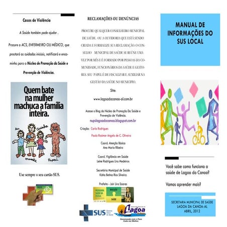 Folder sus local Lagoa da Canoa