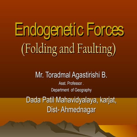 Folding and faulting