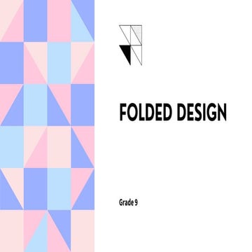 Folded design including fashion, textile, object | PDF