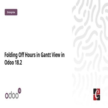Folding Off Hours in Gantt View in Odoo 18.2
