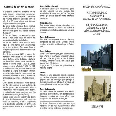 Folheto visionarium e castelo st.ª m.ª feira -2010-11