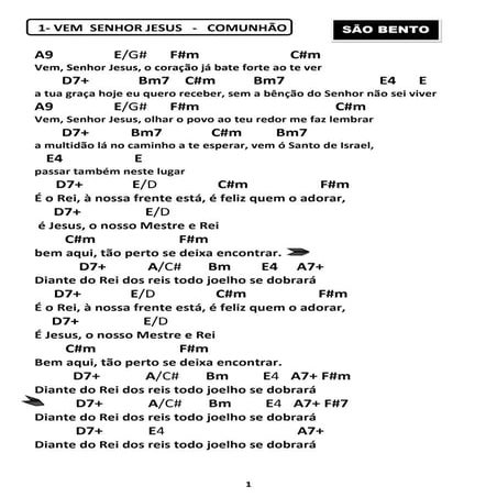 Folheto de cantos cifrados
