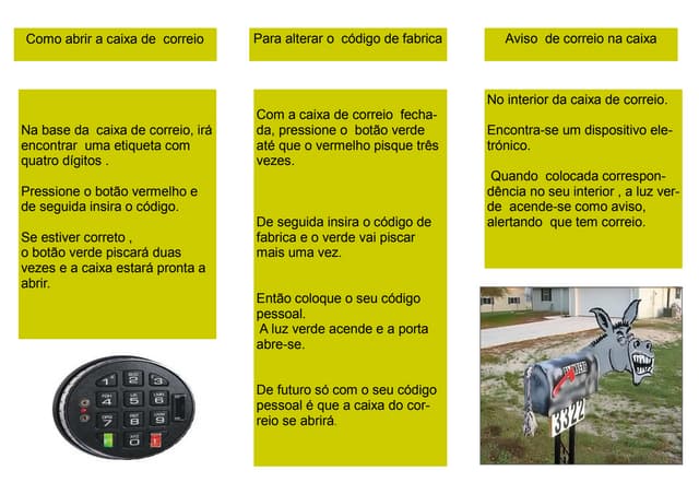 Folheto de instruções c.l.c-1