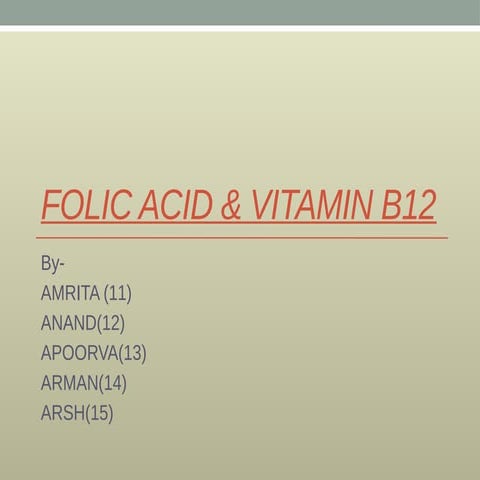 Folic acid