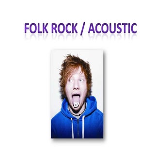 Folk rock acoustic genre powerpoint