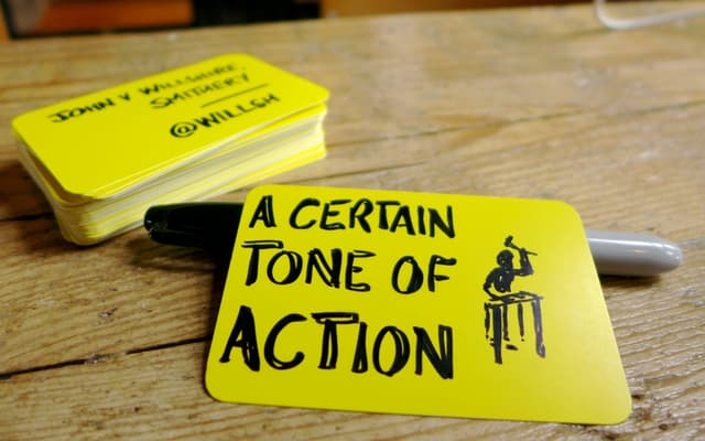 A Certain Tone of Action - Folksy Summer School August 2013