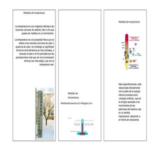 folleto de medidas de temperatura