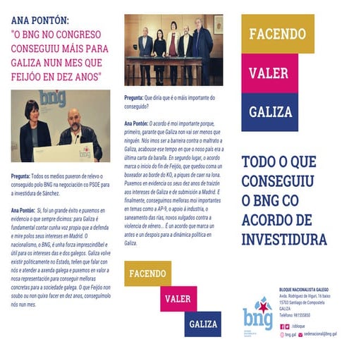 Todo o que conseguiu o BNG co acordo de investidura