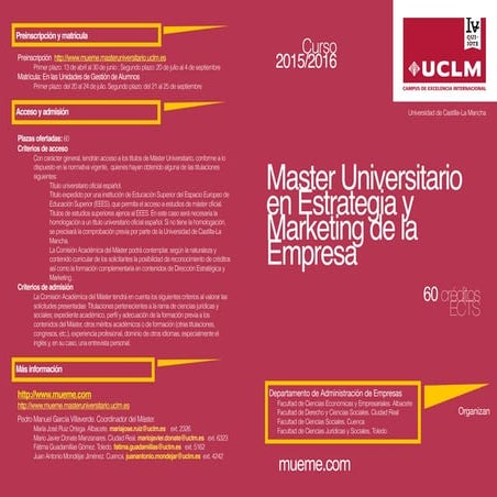 MUEME 2015-2016 - Máster Universitario en Estrategia y Márketing de la Empresa