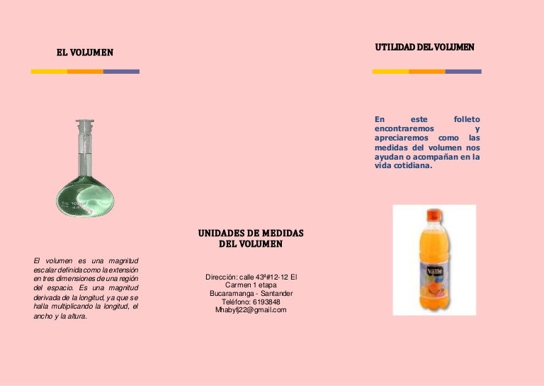 Utilidad del volumen en la vida