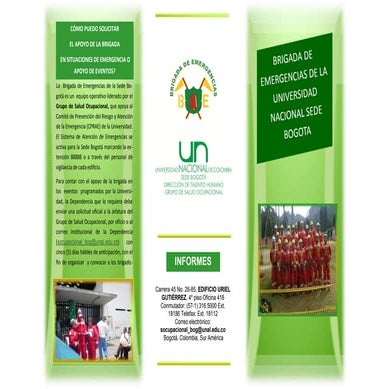 Folleto brigada emergencia